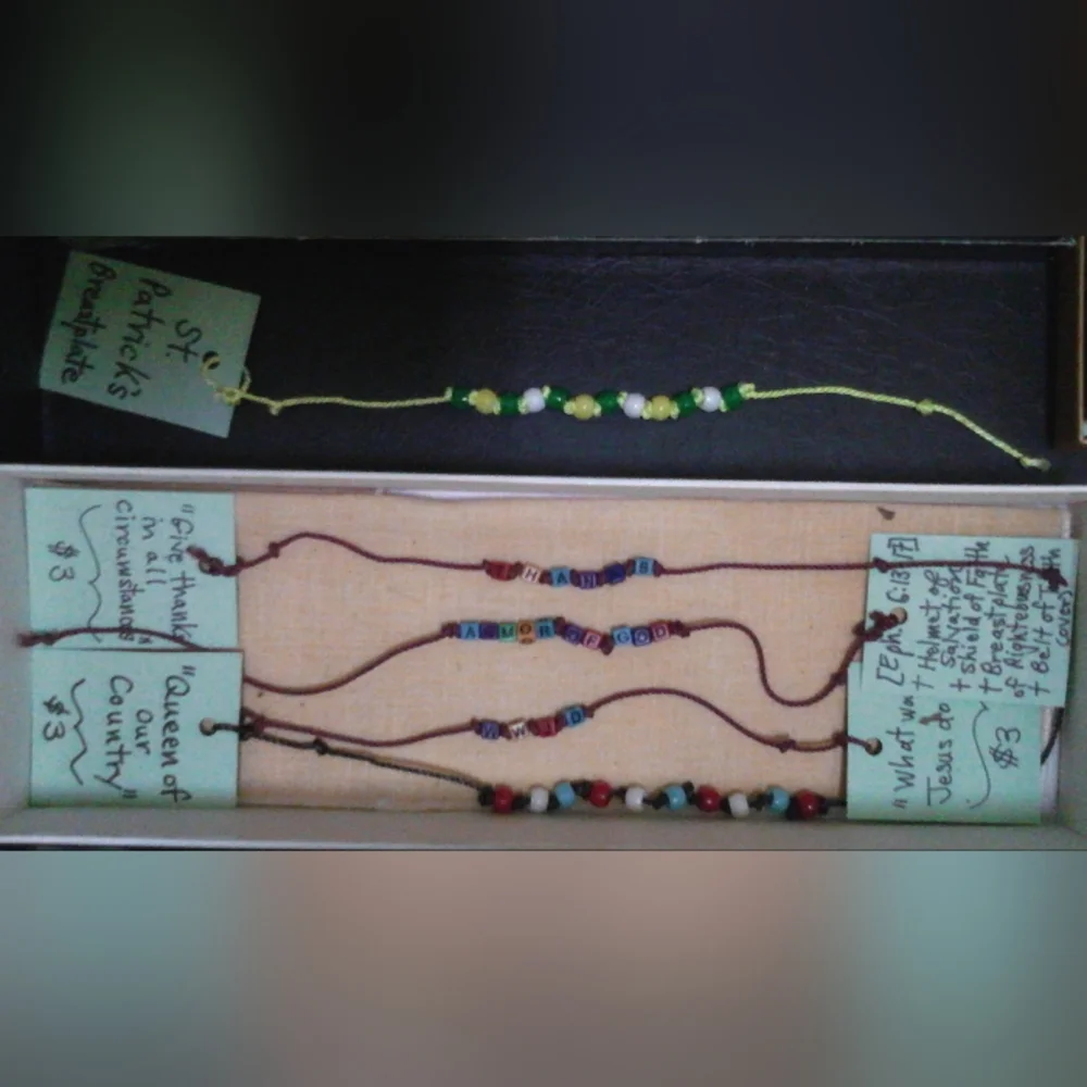 19 Friendship Bracelets Prayer Assorted - Set 2 - Picture 3 of 5